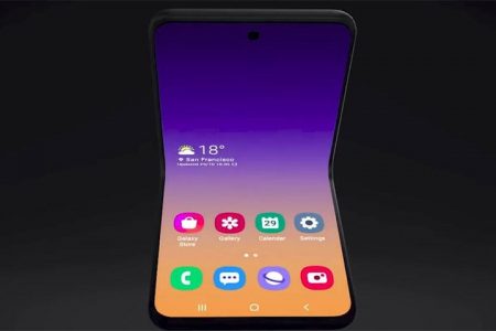 Samsung unveils new foldable flip phone concept
