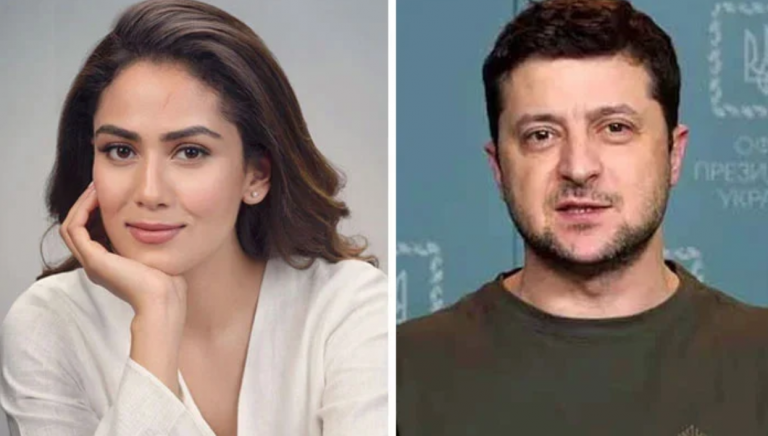 میرا راجپوت نے یوکرینی صدر کے ناقد کو آئینہ دکھادیا